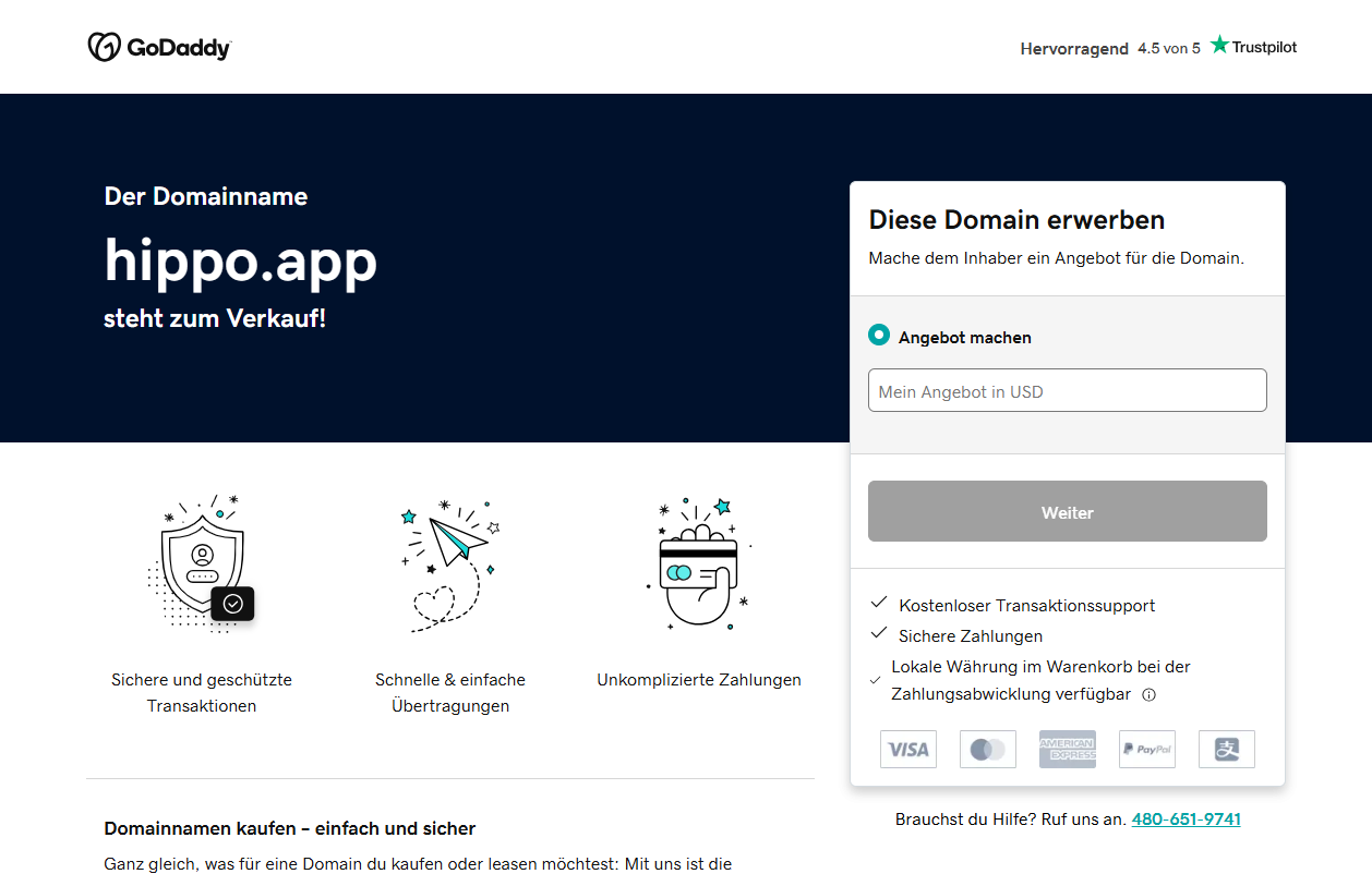 Hippo homepage