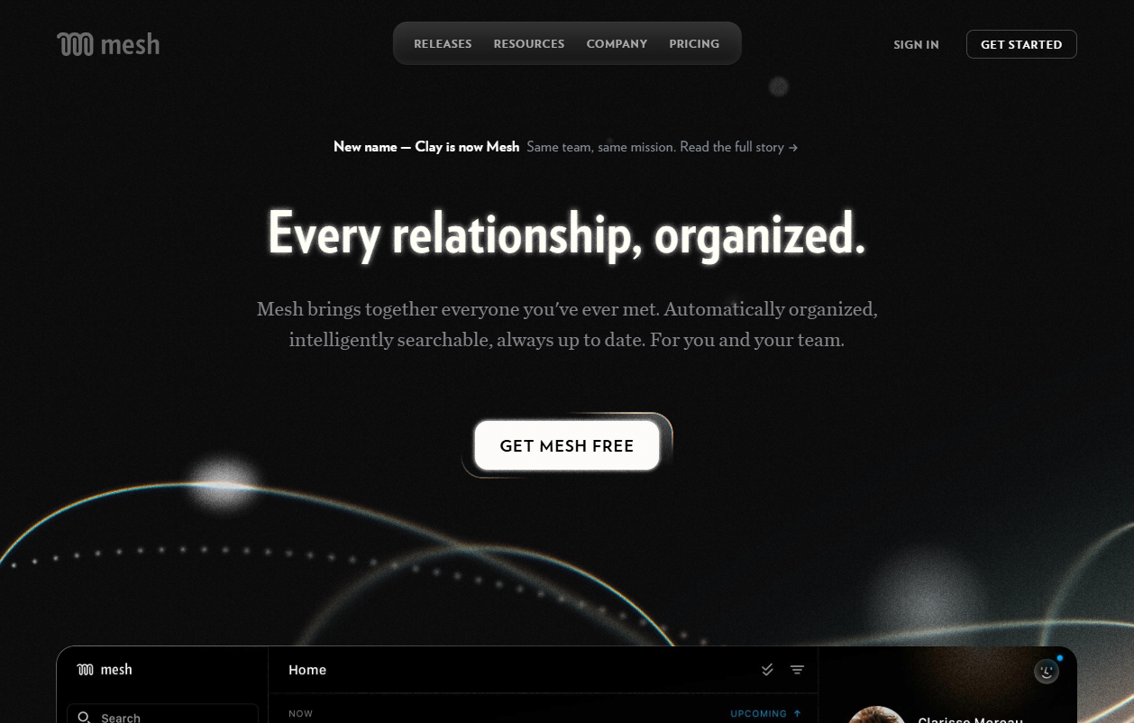 Clay homepage