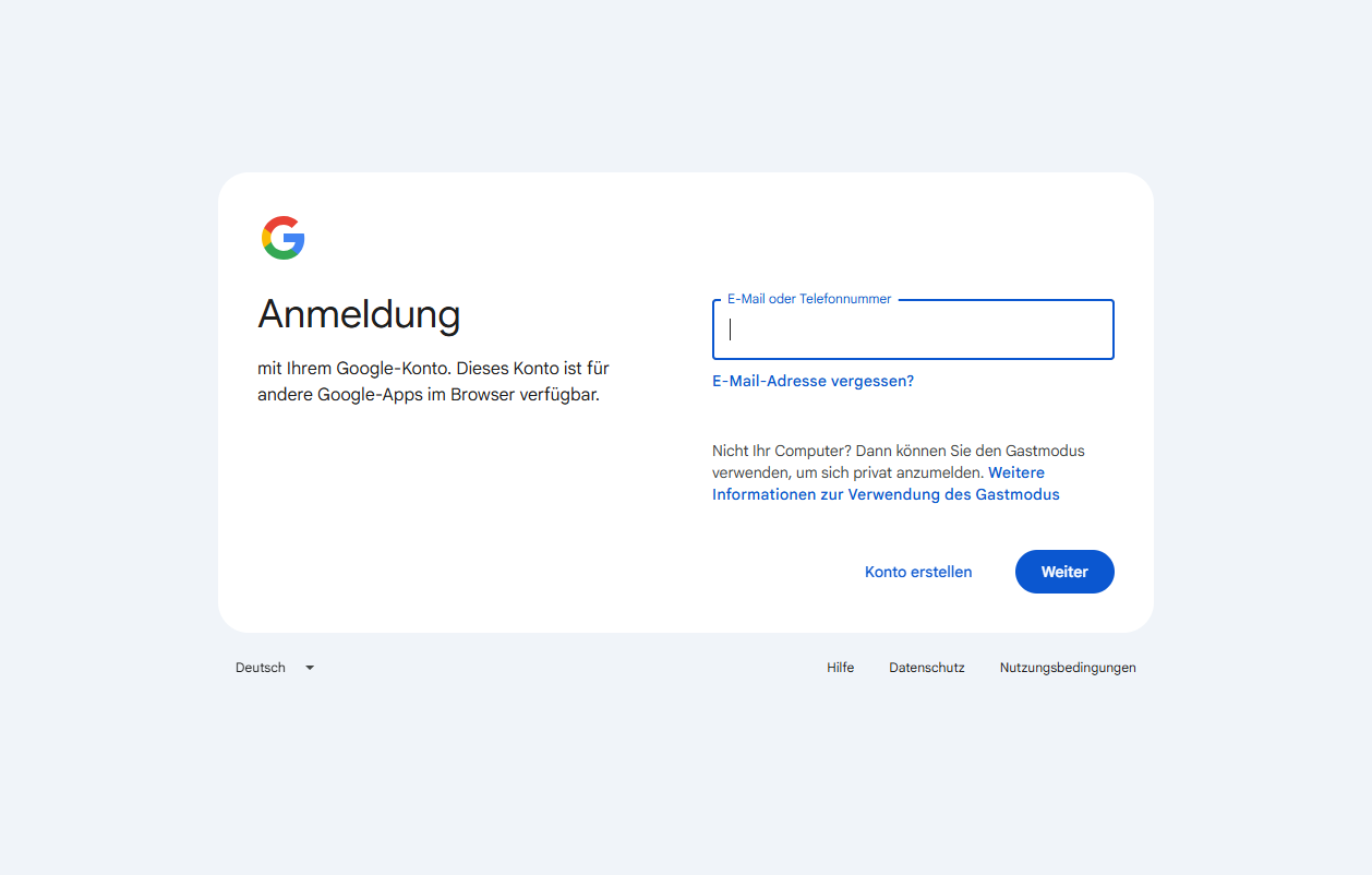 Google Contacts homepage