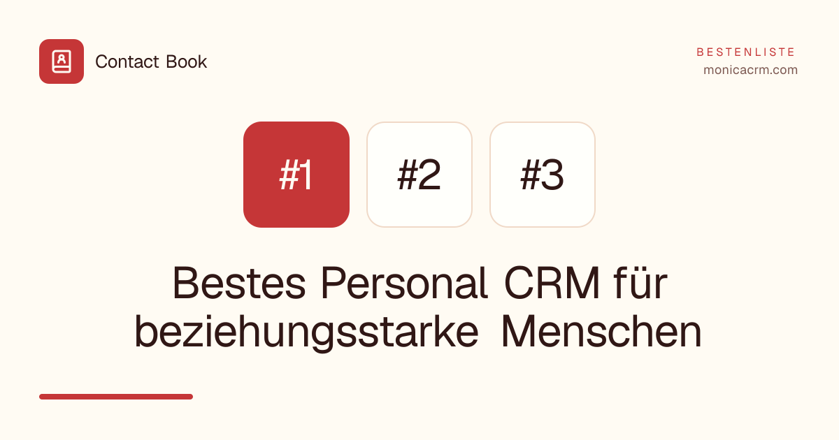 Bestes Personal CRM für beziehungsstarke Menschen