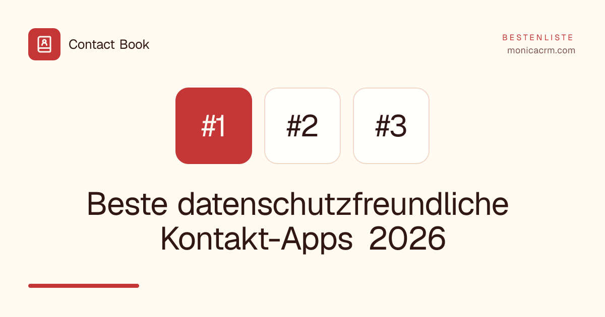 Beste datenschutzfreundliche Kontakt-Apps 2026