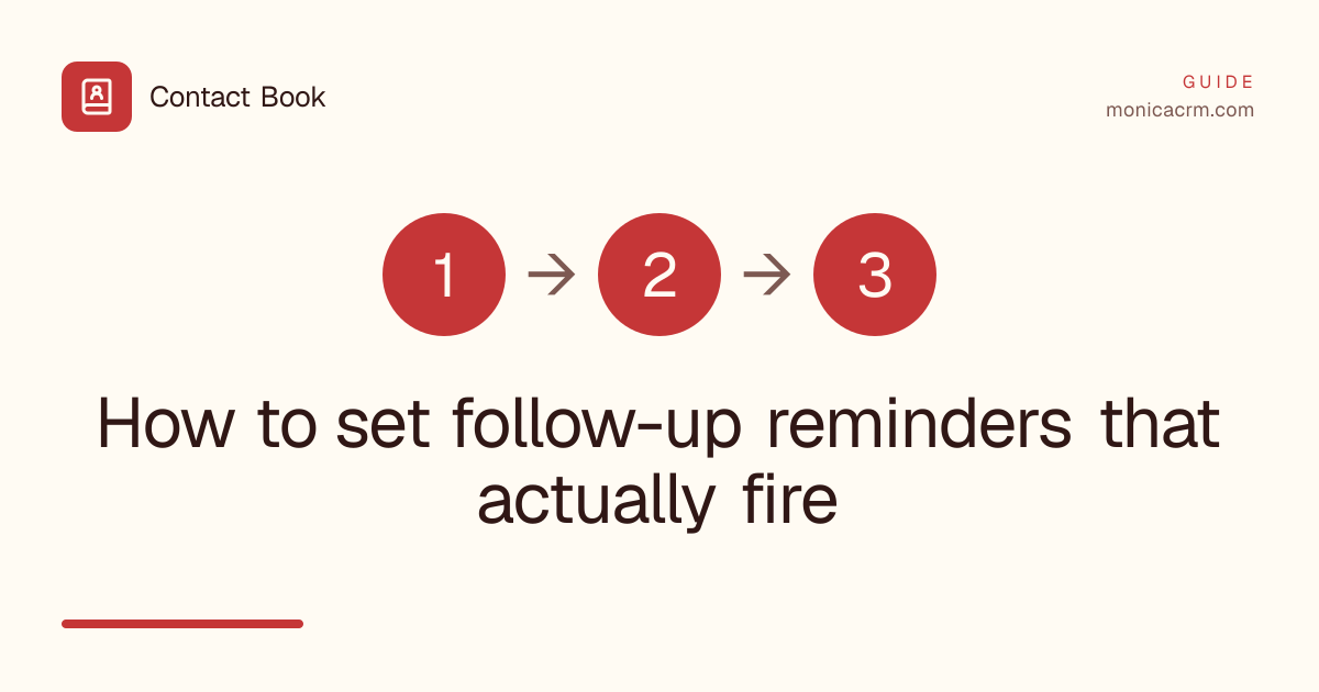How to set follow-up reminders that actually fire