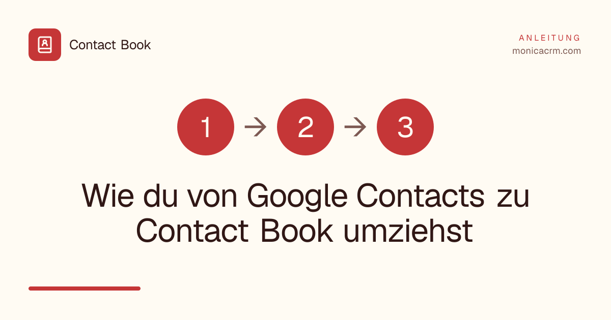 Wie du von Google Contacts zu Contact Book umziehst
