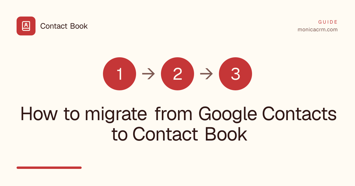 How to migrate from Google Contacts to Contact Book