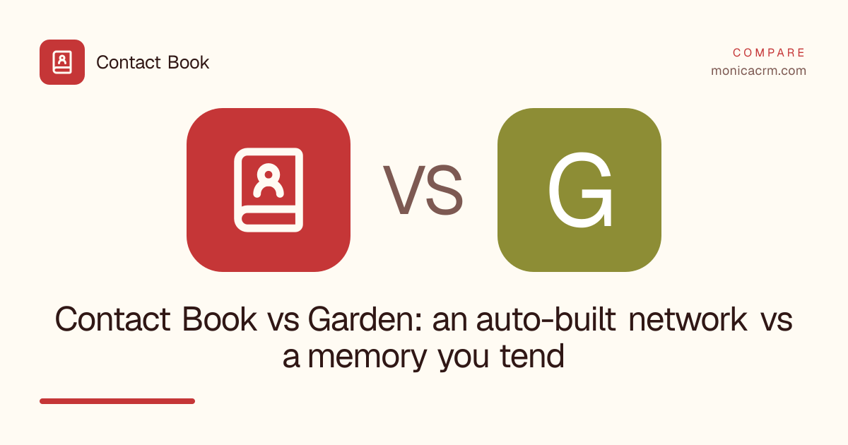 Full Contact Book vs Garden