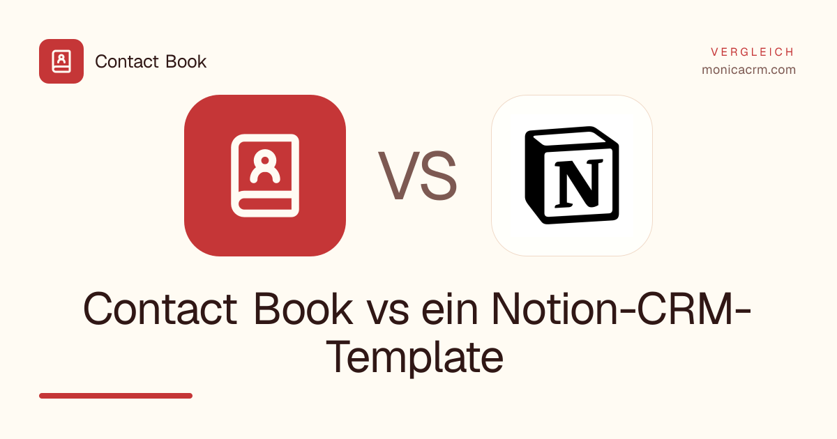 Contact Book vs ein Notion-CRM-Template